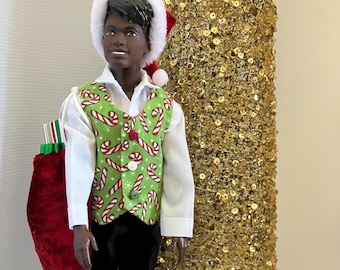 6 piece holiday outfit for 12” doll