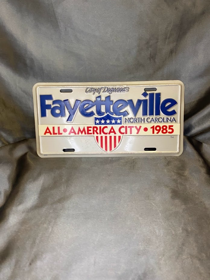 1985 City of Dogwoods License Plate, Fayetteville NC Etsy