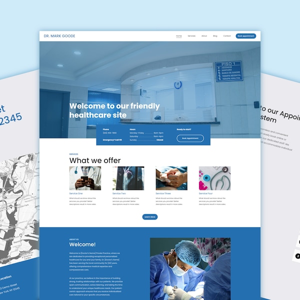 Doctor Squarespace Website Template: Professional Design for Healthcare Facility, Clinic, and  Private Practice - Done for You Website