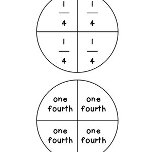 Fraction Puzzles Visual for First Grade Math Printable Digital Download by the Simplified Classroom for Teachers and Homeschool image 2