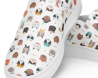 Kitty Cat Women’s slip-on canvas shoes