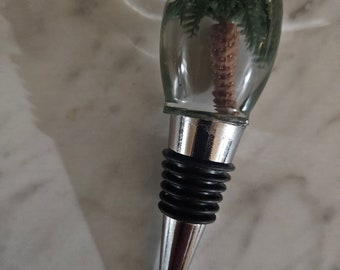 Resin Palm Tree Bottle Stopper