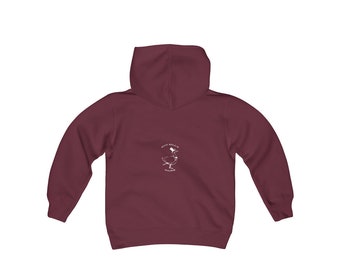 Gildan 18500B Youth Hoodie with Silly Goose Print - Sizes XS-XL, 9 Colors Available