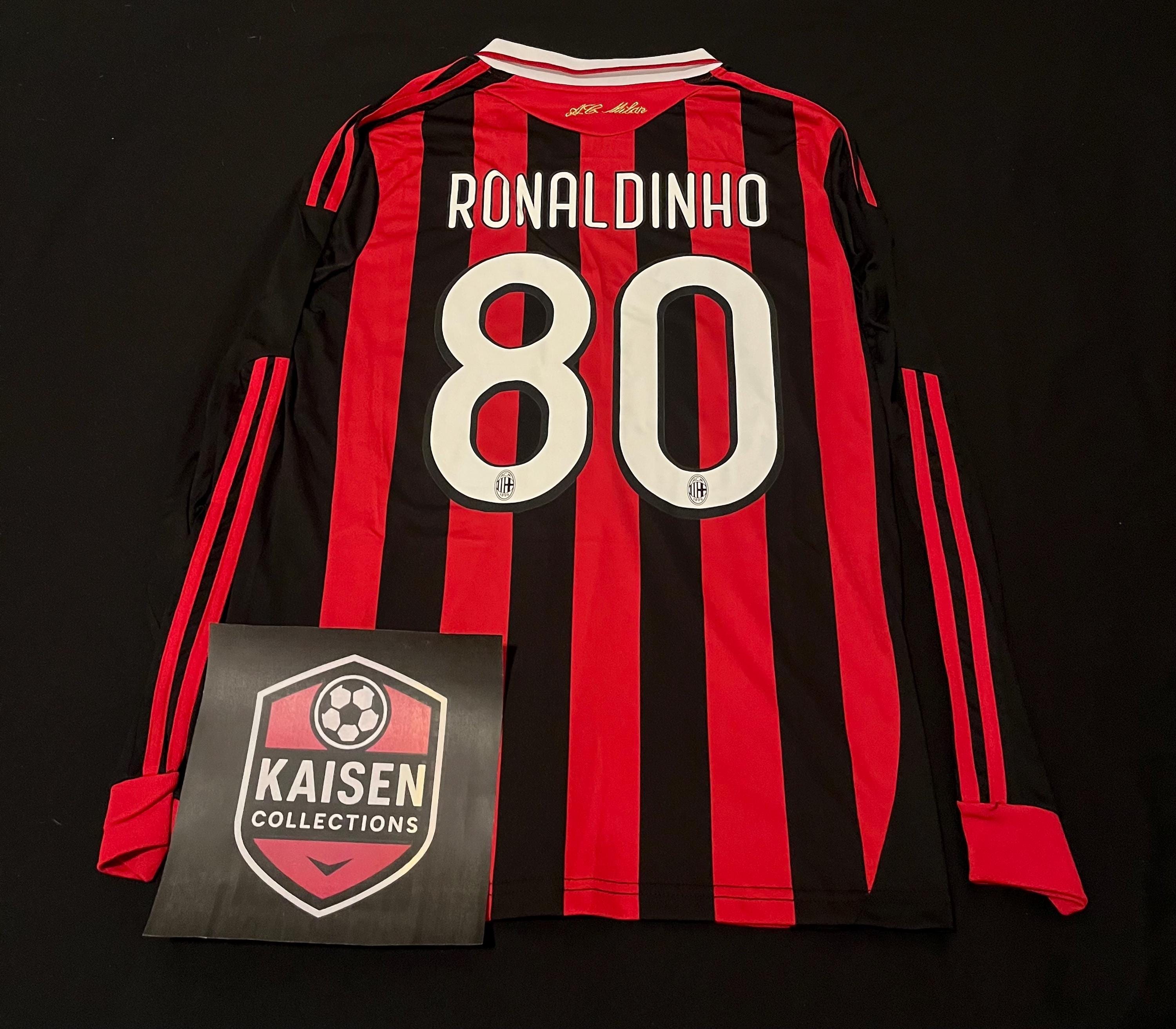 Ronaldinho AC Milan 2009/10 Home Jersey #80 - Etsy