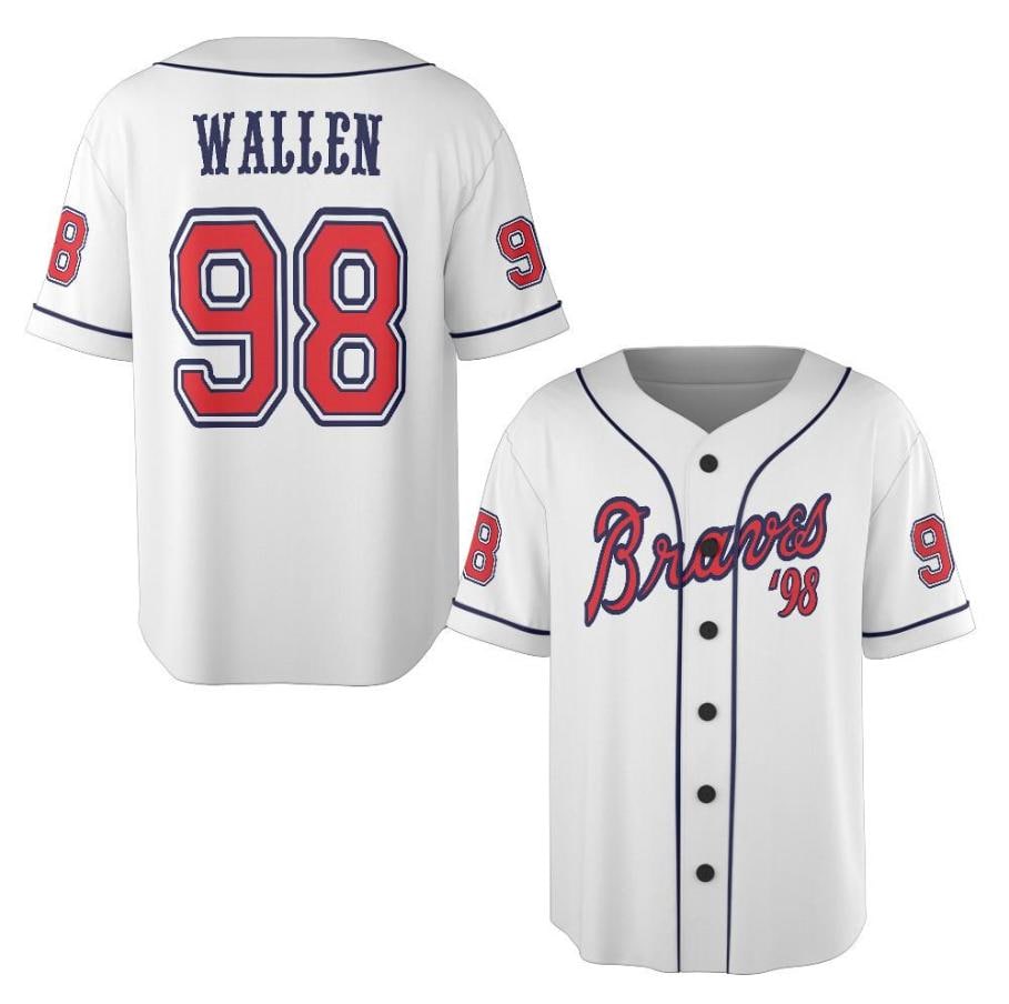 Braves 98 Baseball Jersey Shirt