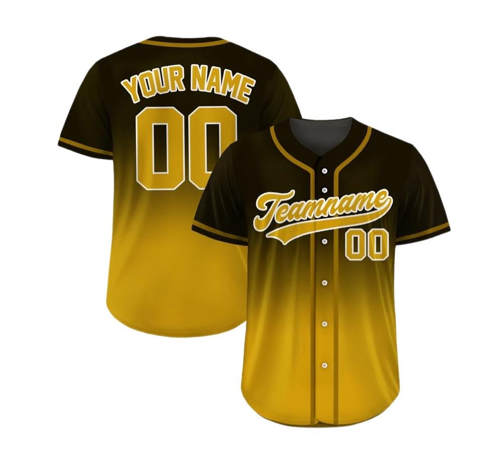 Custom Gradient Baseball Jersey, Custom Team Name Number Logo Shirt, Personalized Baseball Jersey For Adult Kid, Gradient Baseball Uniform