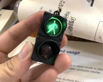 Traffic Signal Keychain, Traffic Light Keychain, Traffic Light Key