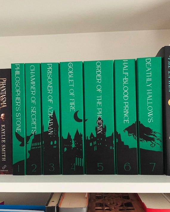 Harry Potter Complete Series Rebind - Slytherin Edition - Etsy