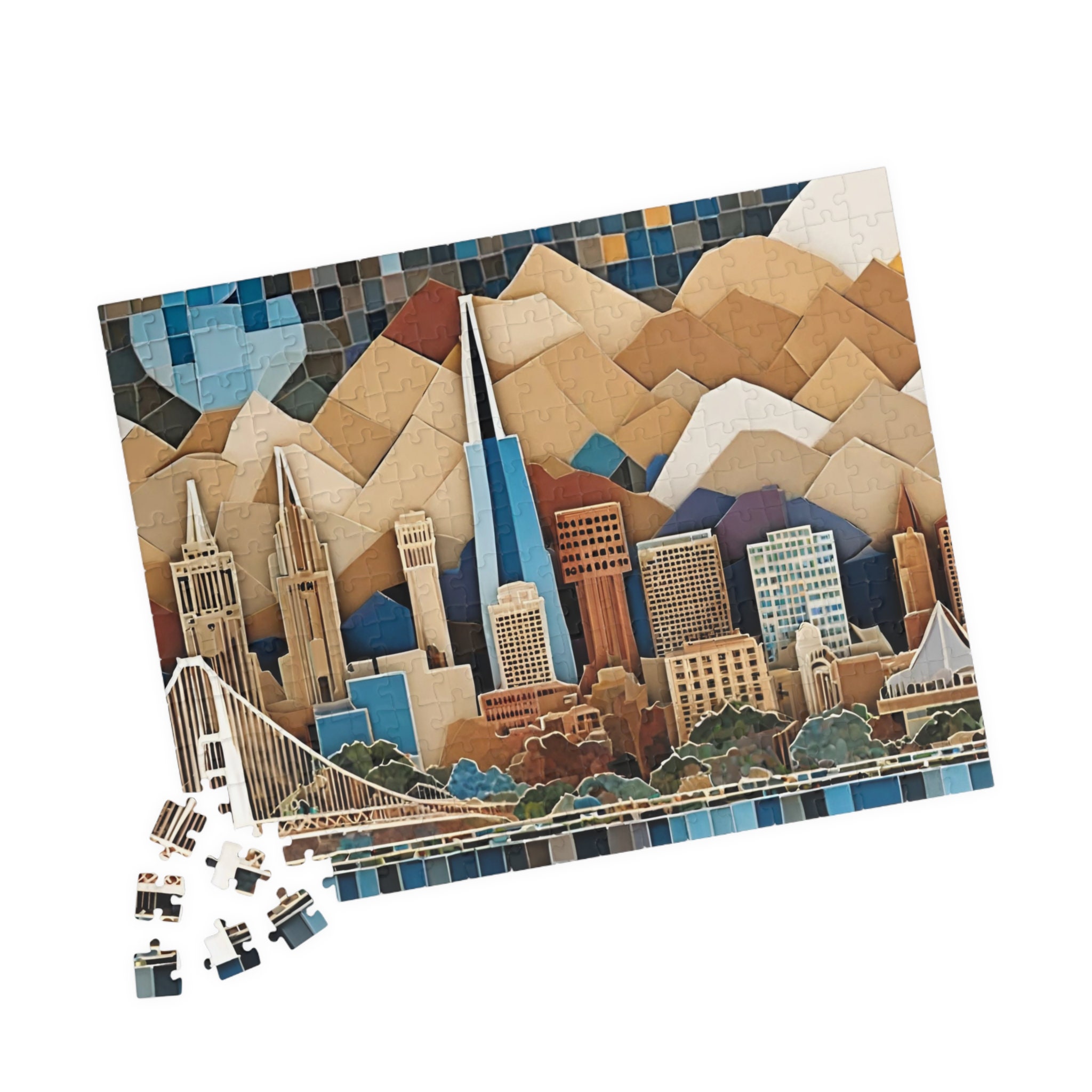 Vibrant Color San Francisco Jigsaw Puzzle Skyline San Francisco