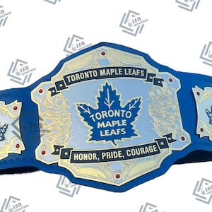 Toronto Maple Leafs Cup-Meisterschafts-Replik-Gürtel-Erwachsen-Größe Wrestling-Titel, 2 MM / 4 MM echtes handgemachtes Leder
