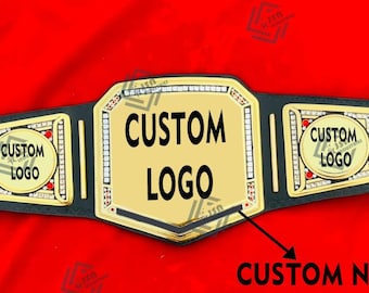Custom Championship Belt: Genuine Leather, Personalized Design