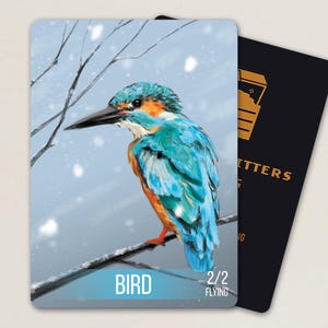 2 Bird Tokens - Full Art - Non-AI Art - BIR01