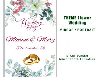 Theme Flower - START Screen Animation Mirror Booth