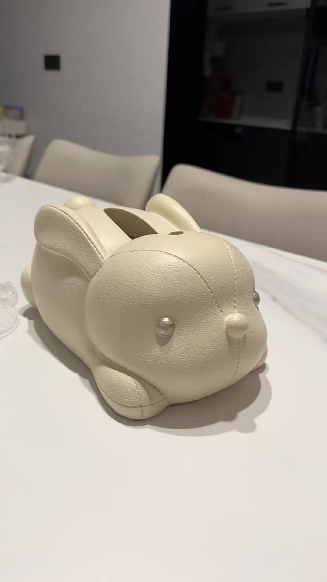 Cream Style Cute Rabbit Tissue Box, Decoration, Minimalist Home Living ...