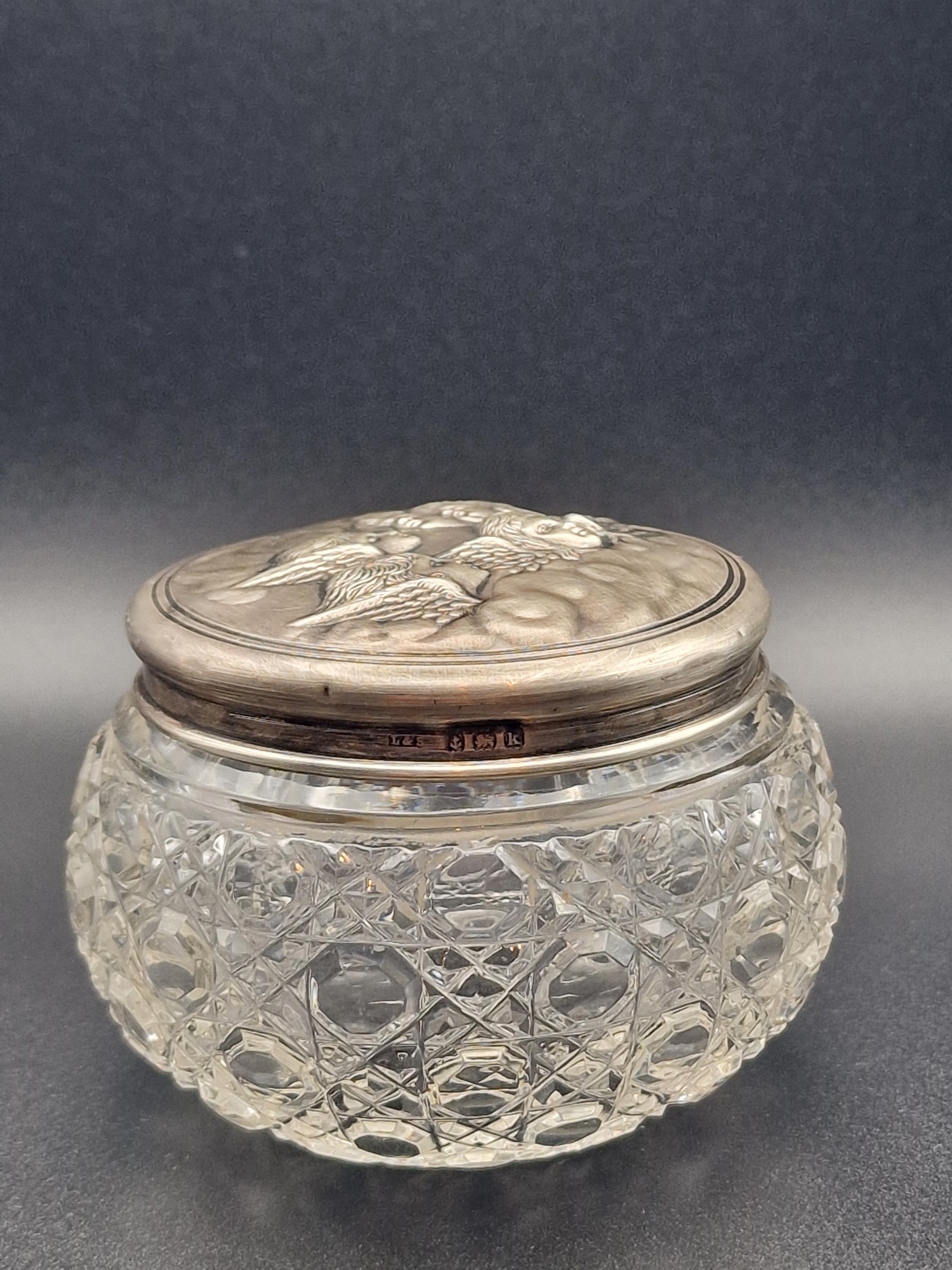 アンティーク アールヌーボー スターリングシルバー クリスタル