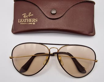 新品 ヴィンテージ B&L Ray Ban Leathers Outdoorsman II ブラック