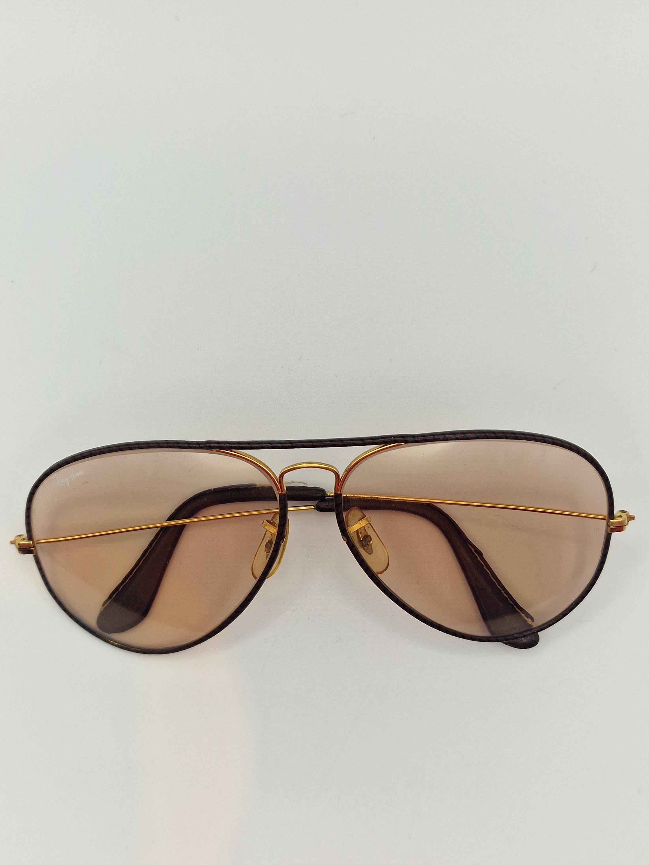 Vintage Ray-ban Aviator “leathers” Sunglasses – Bausch & Lomb
