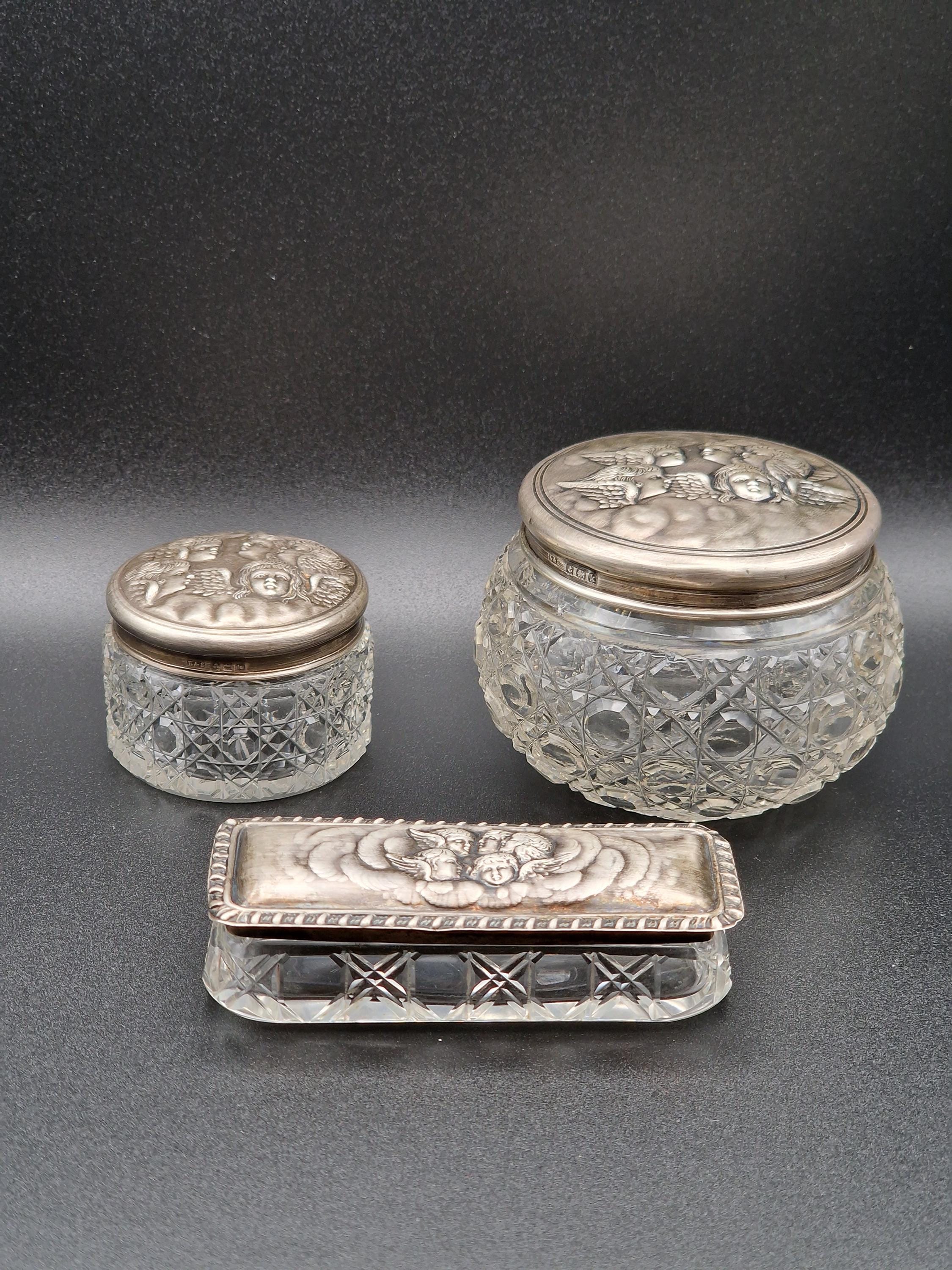 アンティーク アールヌーボー スターリングシルバー クリスタル