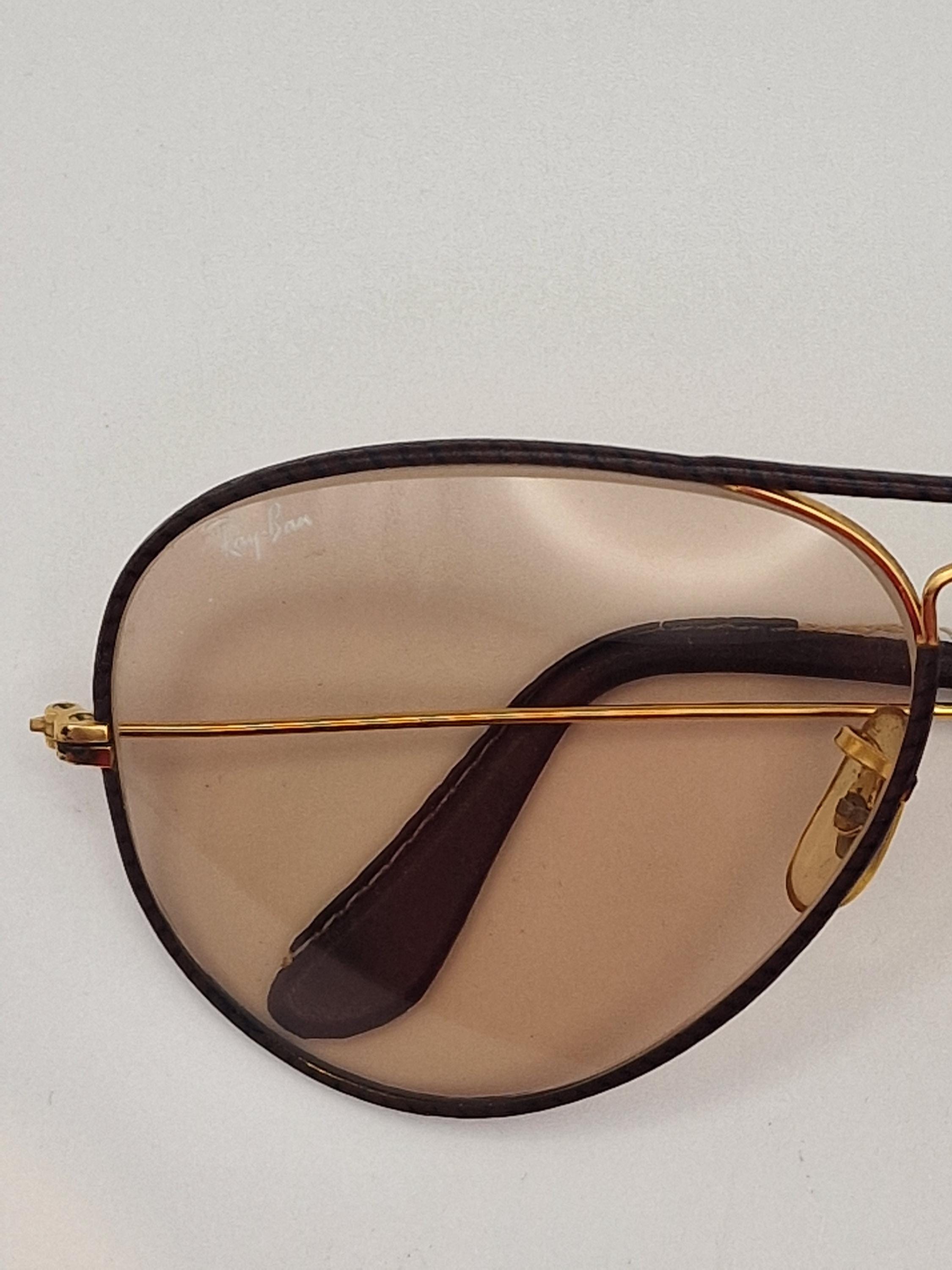 Vintage Ray-ban Aviator “leathers” Sunglasses – Bausch & Lomb
