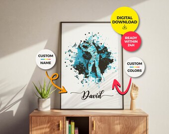 Poster Baseball to custom / Digital Format JPG / Download / Ready within 24h