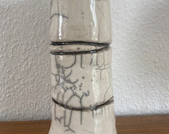 Vase Déco Bambou Céramique Raku