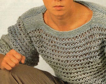 Kettenhemd Pullover Unisex Strickmuster Pdf
