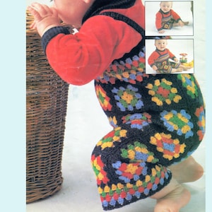 Crochet Granny Square Baby Romper Pattern (PDF Pattern) Aus UK Terminology