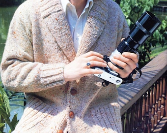 Schalkragen Strickjacke Taschen Sperrgut Chunky 12 Ply Männer Pdf