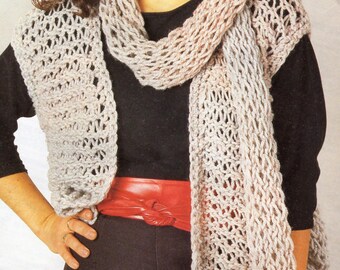 Easy Chunky Vest and Scarf