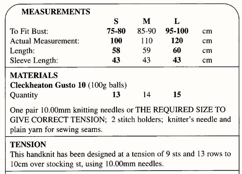Cowl Neck Chunky Knit Jumper Sweater Pullover Beginner Friendly PDF ...