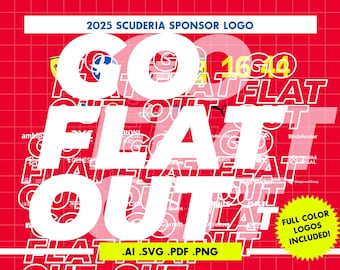 2025 Ferrari F1 Partner Logos: Vector Files (ai, pdf, svg, png) Digital Download