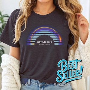 SpaceX Starship 8 Trajectory T-Shirt, Atmospheric Layers Breakup  Retro Design, Space Exploration Apparel, Unique Gift for Space Enthusiasts