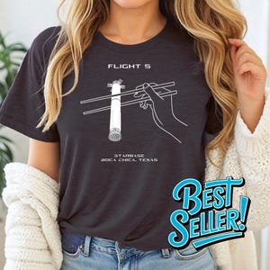SpaceX Super Heavy Starship Booster Chopsticks Design Science Space T-Shirt NASA Boca Chica Starbase Space and Rocketry Lovers Unisex Shirt