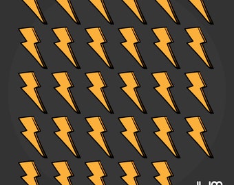 Lightning Bolts - Digital Art