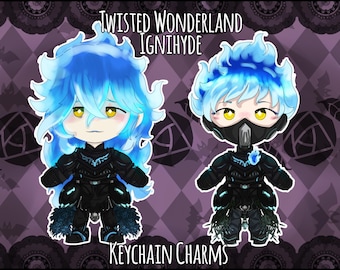 Chaveiros Twisted Wonderland Halloween Ignihyde Shroud Brothers Terror é tendência