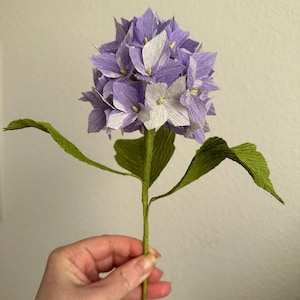 Handmade hydrangea, paper flower, Mother&#39;s Day gift, Easter, spring decoration, crepe paper, table decoration, unique, paper flowers