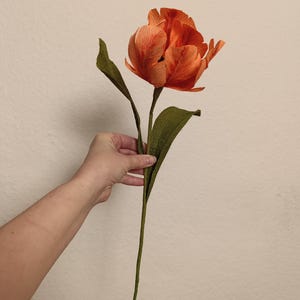 Papierblume Tulpe handgemacht – Krepppapier Deko – Geschenkidee für Geburtstag, Muttertag, Hochzeit – langlebige Blumendeko