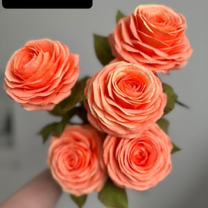 Handmade rose made of crepe paper – paper roses flower decoration gift – floral decoration wedding birthday – paper flowers decoration, Mother&#39;s Day