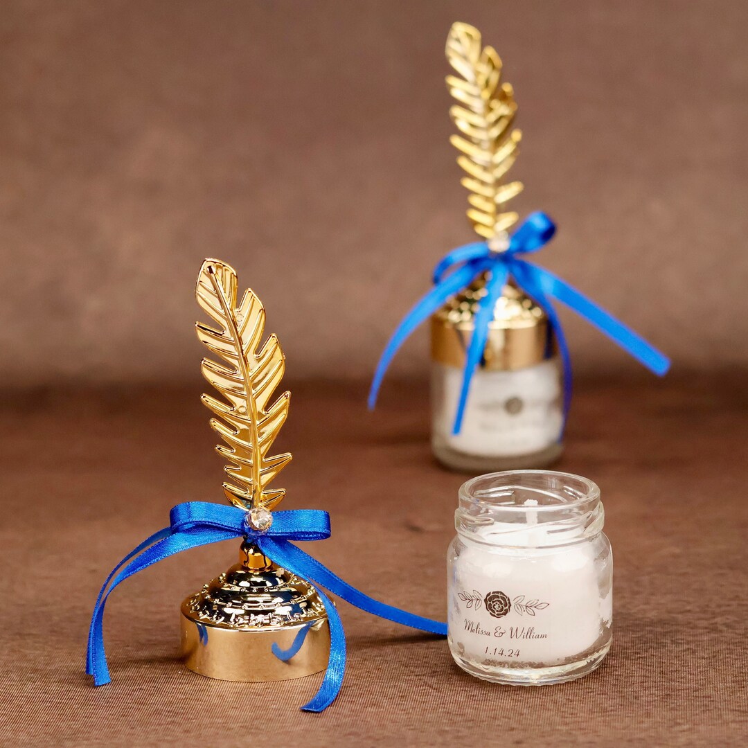 Candle Favors for Wedding, Bulk Gifts for Guests, Elegant Wedding ...