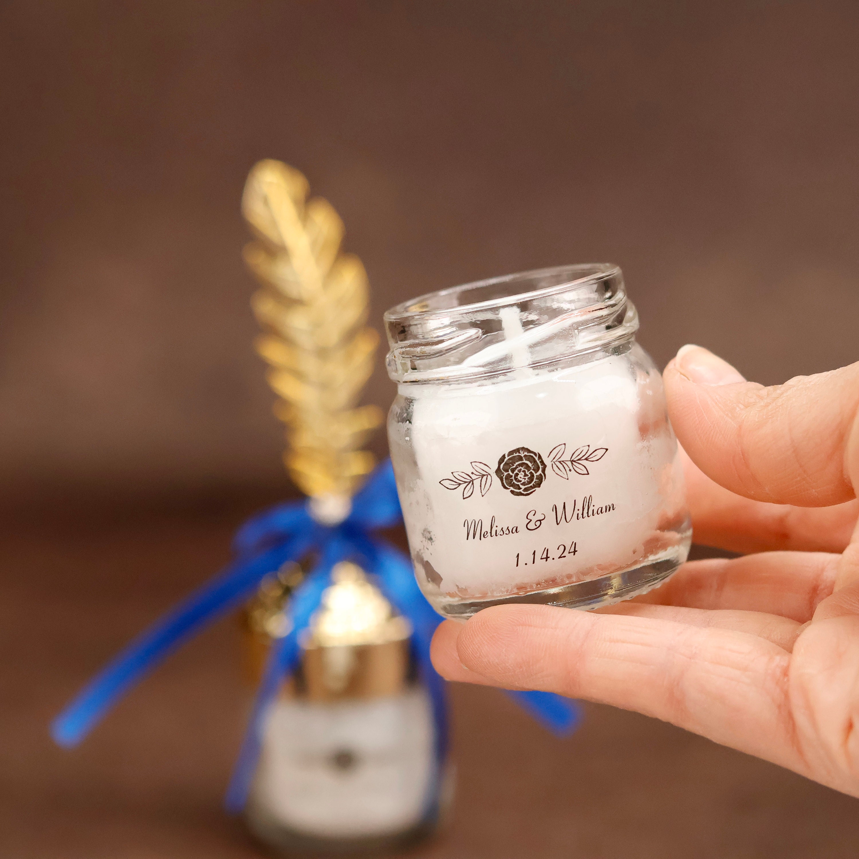 Candle Favors for Wedding, Bulk Gifts for Guests, Elegant Wedding ...