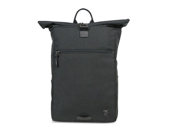 ROLLTOP RUCKSACK PIET - Durchdacht, Nachhaltig mit Laptopfach & Anti Diebstahl Tasche, aus recycelten Pet Flaschen - 15-22L