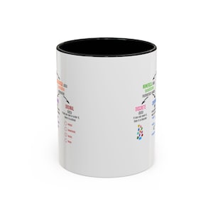 Statistics Mug: Types of Data, Math Tea Cup (11oz)