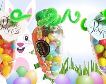 3 caramelle e smarties di cioccolato Pasqua idea regalo cioccolatini regalino dolci per bambini