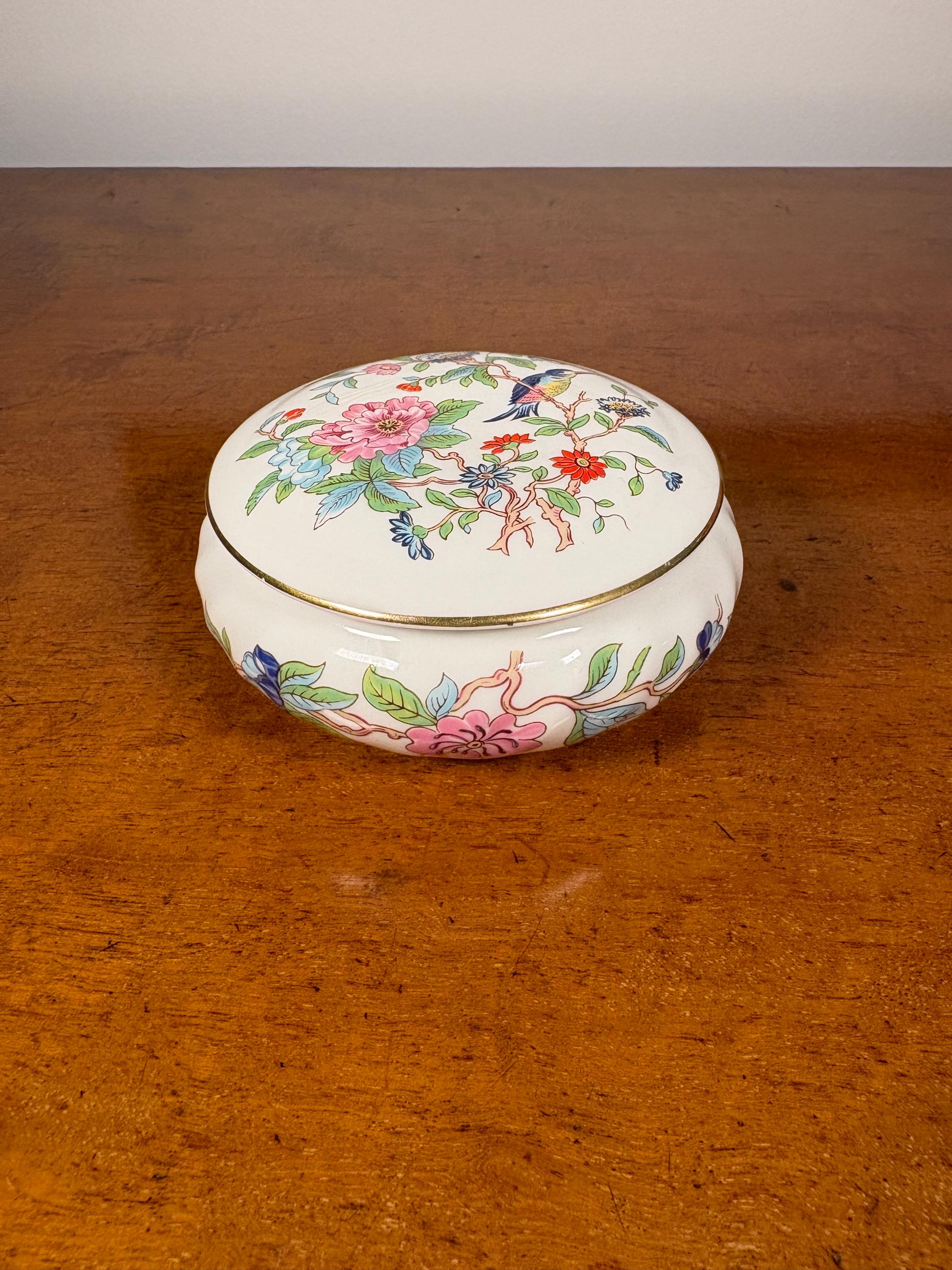 Aynsley Pembroke Bone China Round Covered Trinket Box. - Etsy