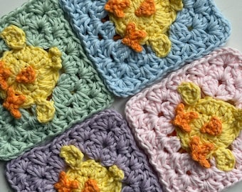Crochet Chick Granny Square Pattern