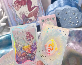Authentic The Mermaid's dream tarot Special Edition with Carpet & Custom seashell box Indie deck, Oracle, Tarot Card, Mermaid Tarot