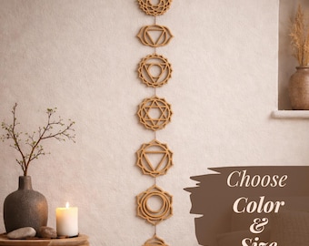 Chakra Decor for Home Wood Mandala Wall Hanging Gift for Yoga Lover Relaxation Gift Spiritual New Home Gift Peaceful Home Decor Table Runner