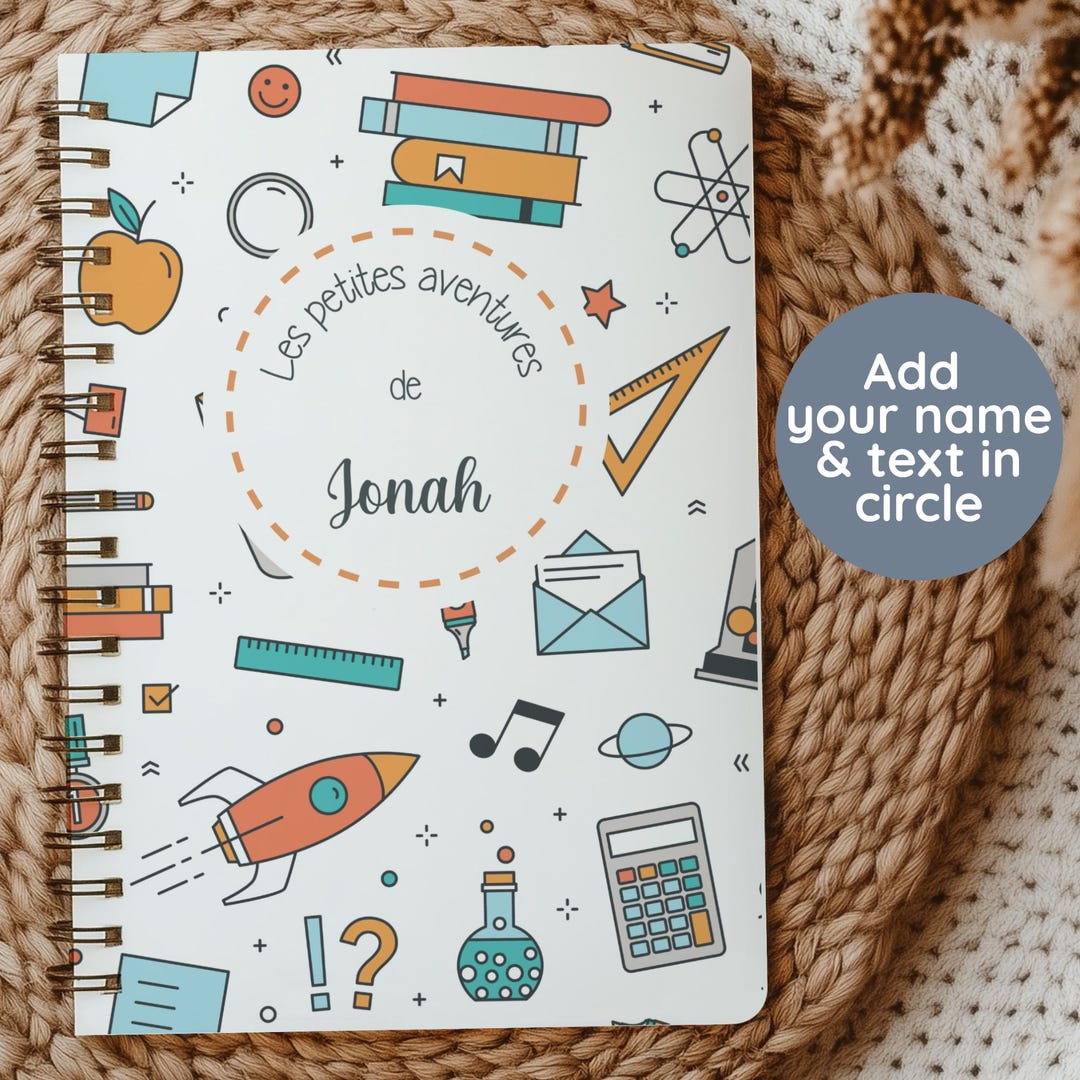 Stem Notebook Custom Name Science Notebook Kids Personalized Name School Journal ...
