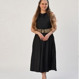 black and gold midi dresses Sophia Brown Sequin Dress Brown / XS main image 1