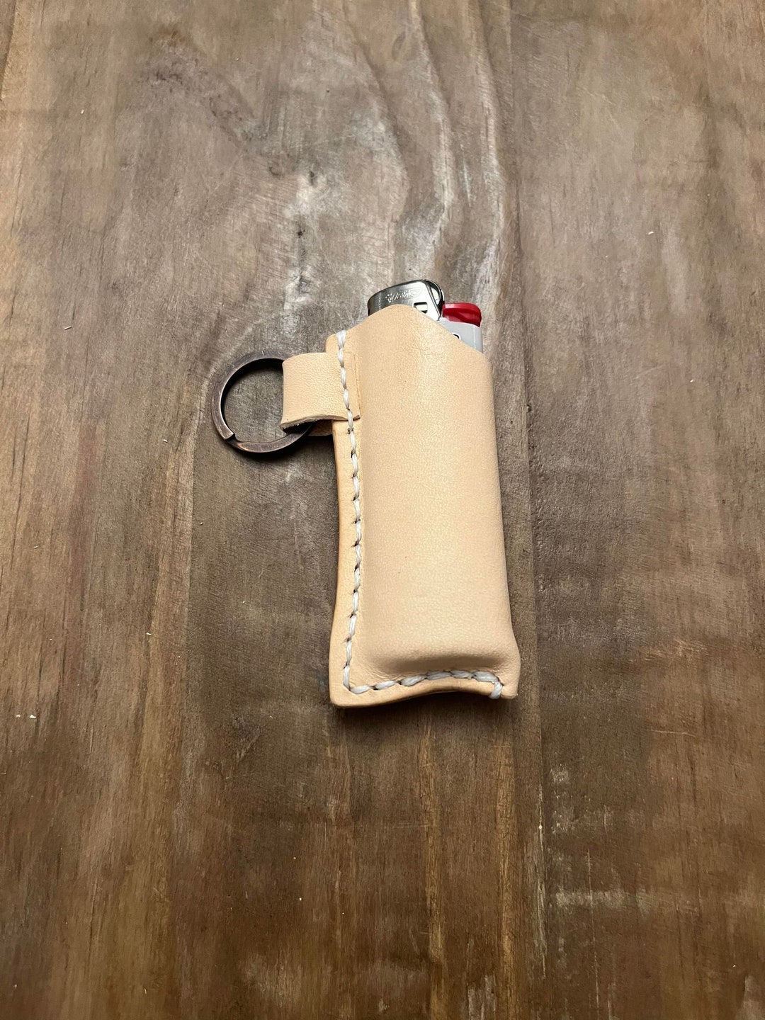 The Julio Large Bic Lighter Leather Holster/case/carrier/keychain, Full